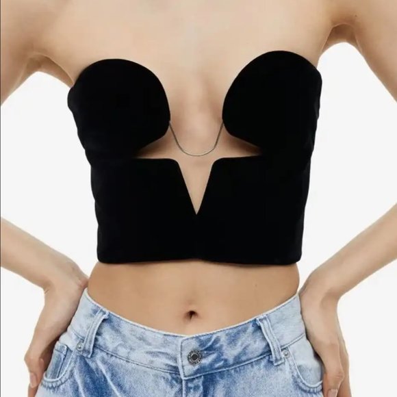 H&M Studio Collection 2023 Velvet bustier - Picture 2 of 8